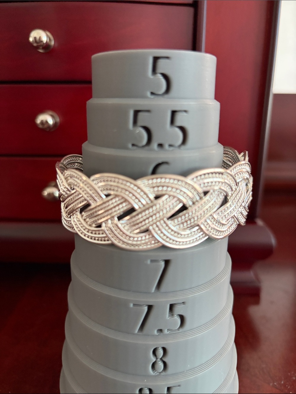 Braided Sterling Silver Cuff Bracelet